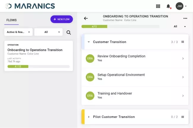 Maranics Flow Application